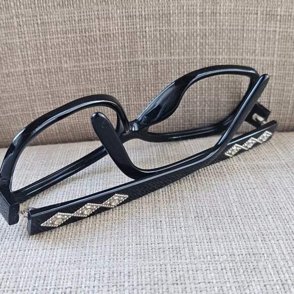 Kirkland Signature Women Glasses/Eyeglasses Frame Crystals Accent Arms CORTESE - Picture 5 of 11